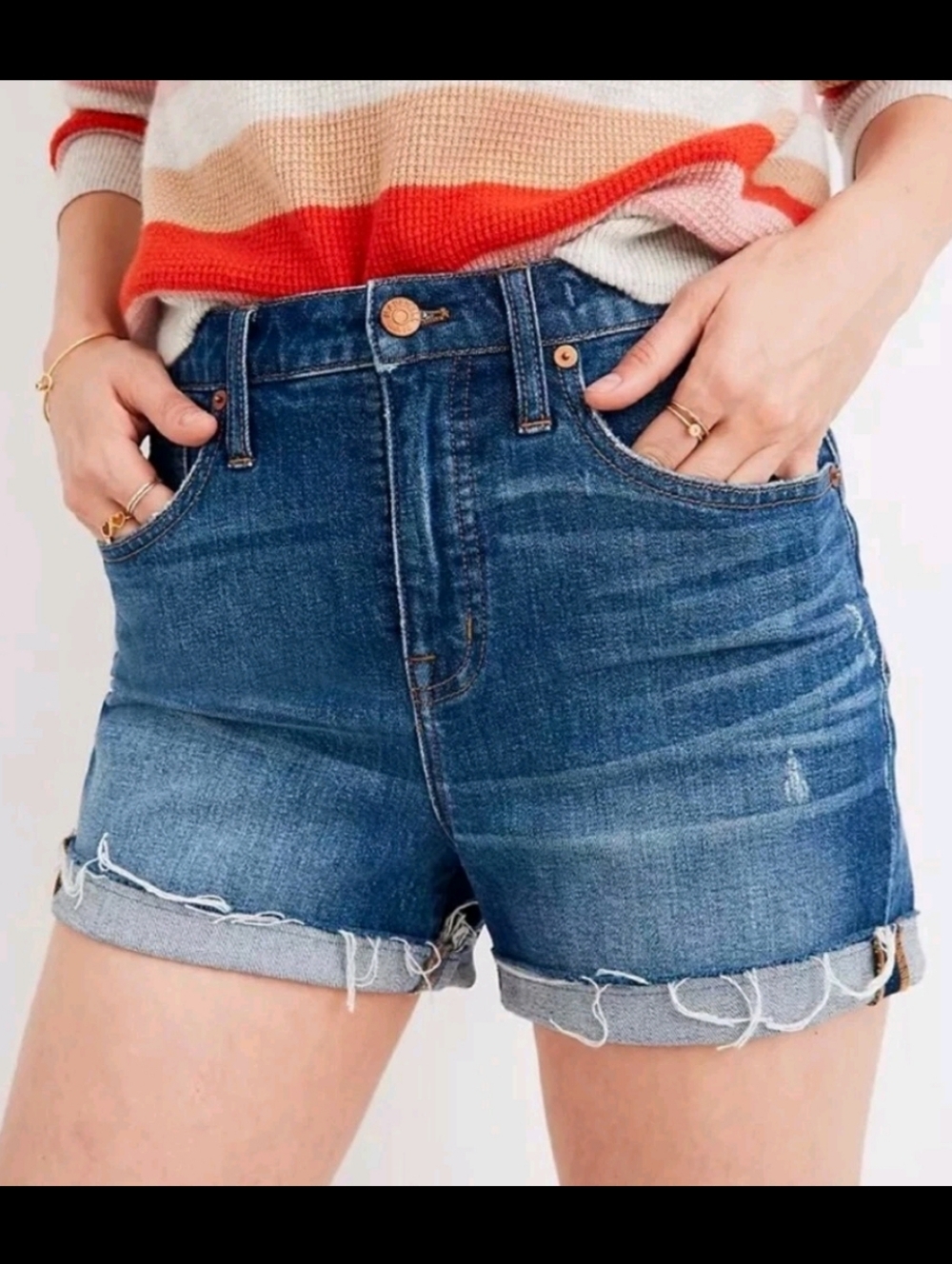 Madewell High-Rise Denim Shorts Size 32